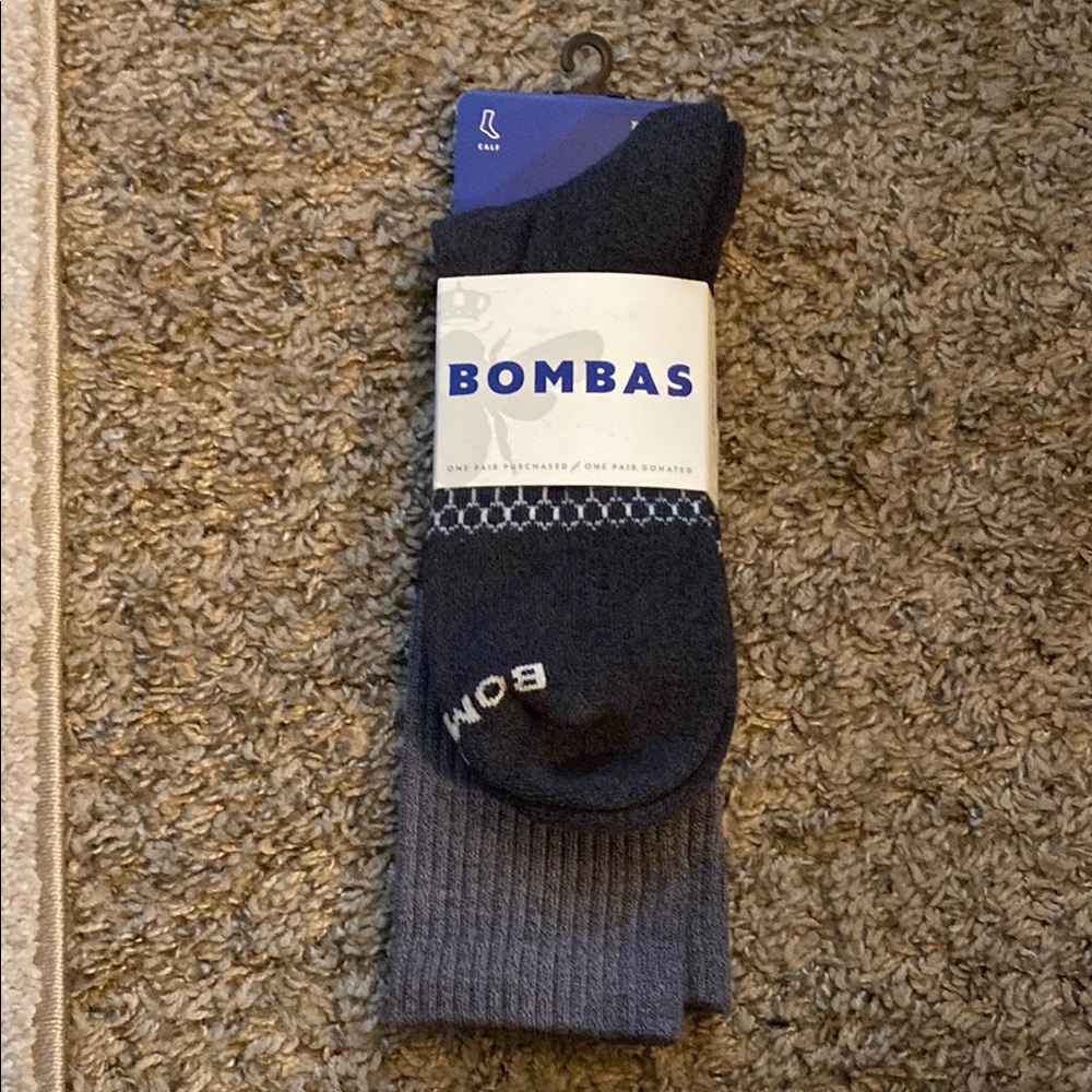 Bombas Men's Black and Gray Socks